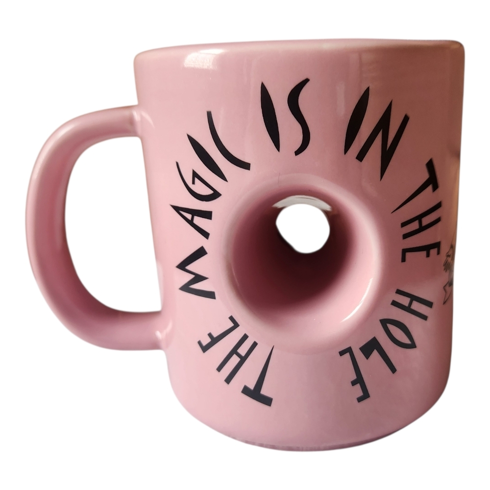 Pink Voodoo Doughnut " The Magic Is In The Hole" Crafting Mug- 16oz